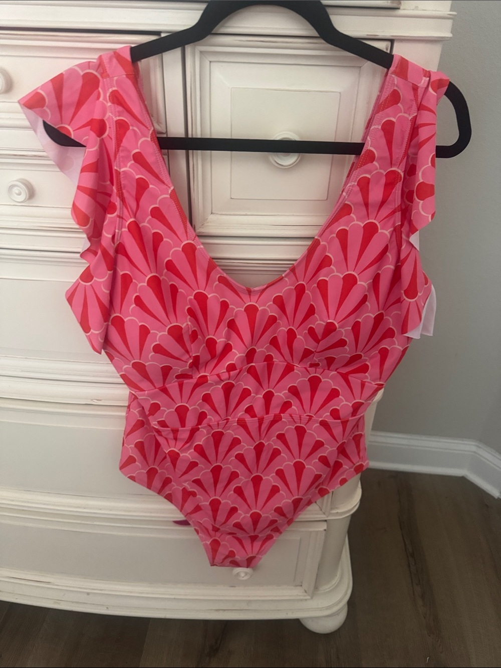 Chic Soul Pink and White Swimwear One Piece